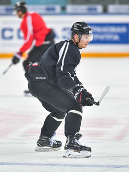 Раскатка "Авангарда" перед матчем против СКА