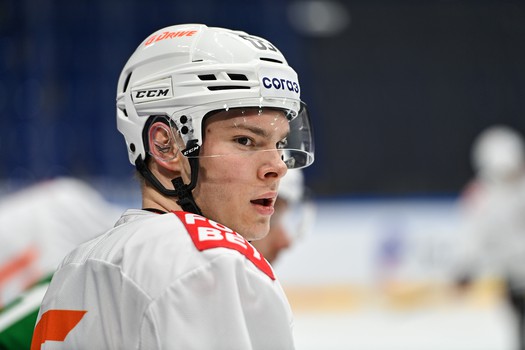 Раскатка «Авангарда» перед матчем в Уфе