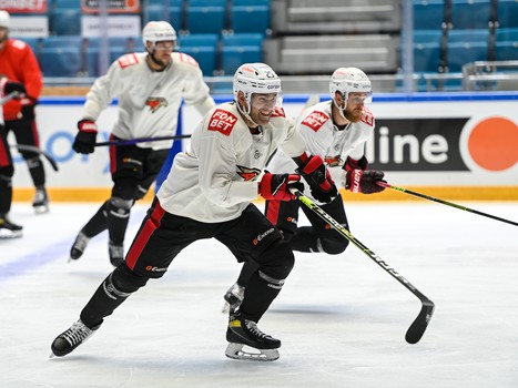 Раскатка «Авангарда» перед матчем в Нур-Султане