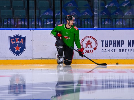 Раскатка «Авангарда» перед матчем с «Сибирью»