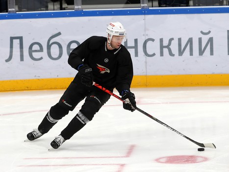 Раскатка «Авангарда» перед выездным матчем с московским «Динамо»