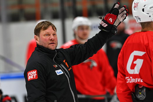 Тренировка «Авангарда» в Хабаровске