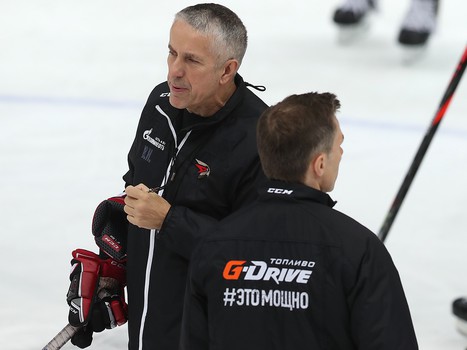 Раскатка «Авангарда» перед матчем с «Магниткой»