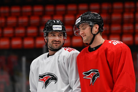 Раскатка «Авангарда» перед матчем с ХК «Сочи»