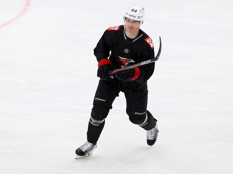 Раскатка «Авангарда» перед матчем в Нижнем Новгороде