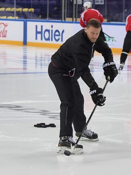 Раскатка "Авангарда" перед выездным матчем с "Ак Барсом"