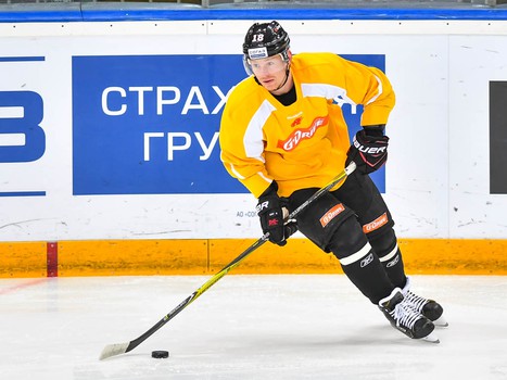 Раскатка "Авангарда" перед матчем с "Йокеритом"