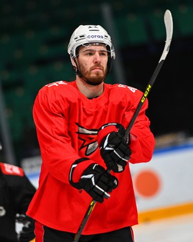 Раскатка «Авангарда» перед матчем в Казани