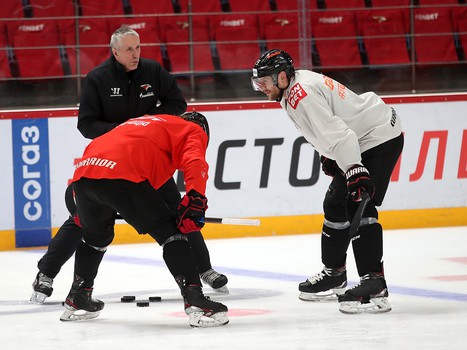 Раскатка «Авангарда» перед четвёртым матчем серии с «Ак Барсом»