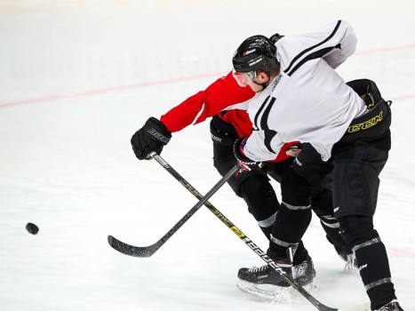 Раскатка «Авангарда» перед матчем со «Слованом»