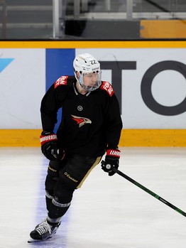 Раскатка «Авангарда» перед матчем в Череповце