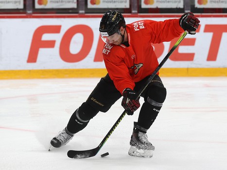 Раскатка «Авангарда» перед матчем с «Металлургом»